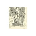 thumbnail image 2 of Topographical Map - Watts California Quad - USGS 1934 - Vintage Wall Art, 2 of 4