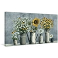thumbnail image 2 of Marmont Hill Eccentric Sunflower Canvas Wall Art, 18" x 36", 2 of 7