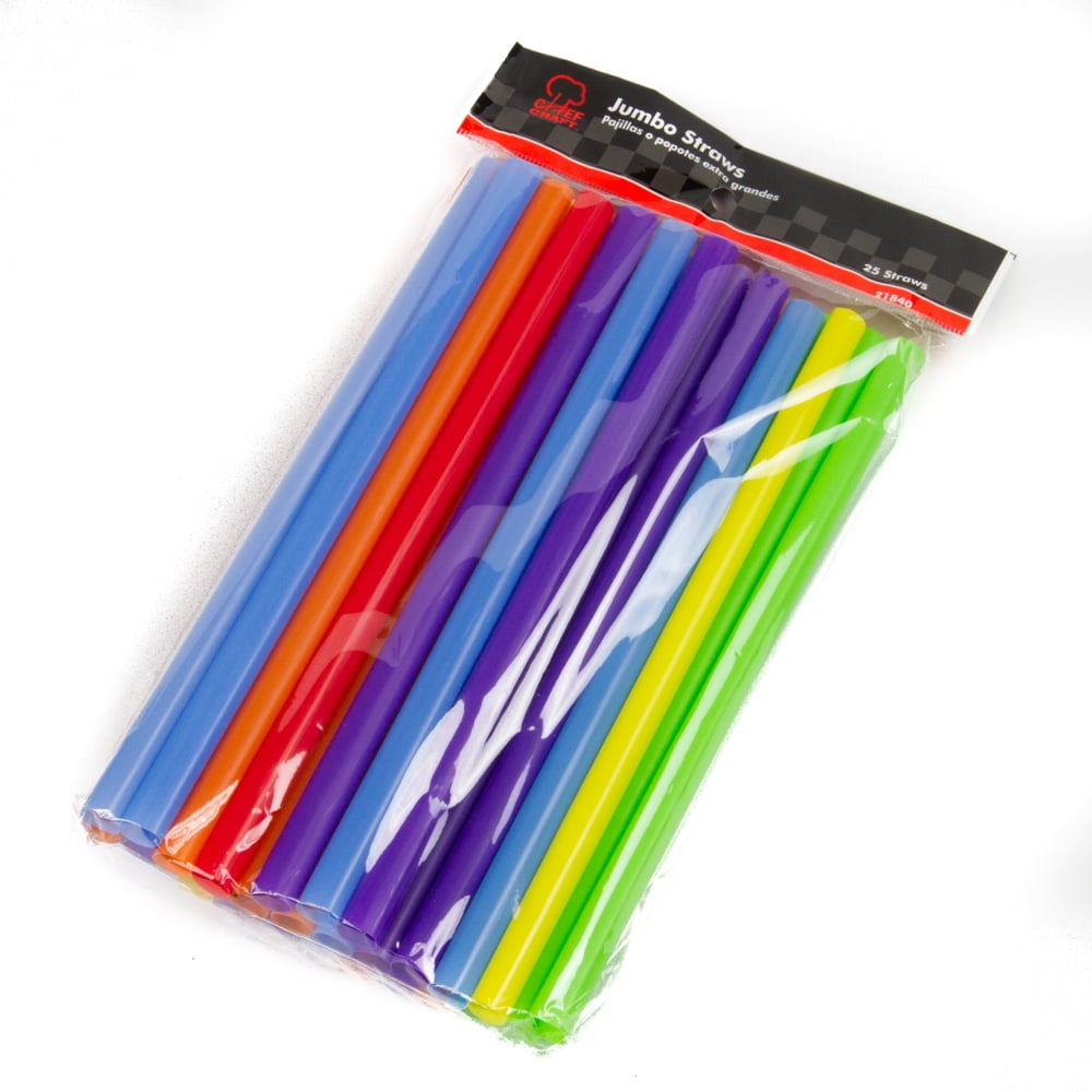 Chef Craft Jumbo Straws, 25 Ct
