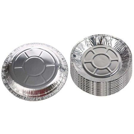 

TureClos 50 PCS Baking Pans with Clear Lids Freezer Fryer Liner Pizza Bread Trays Reheating Containers Flan Plates Kitchen Cookware