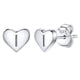 thumbnail image 1 of Pendientes de corazón inicial de Silvora, tachuelas de plata esterlina hipoalergénicas para mujer, diminuta letra I, dijes de oreja, regalo de joyería para cumpleaños, día de la madre, 1 of 8