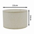 thumbnail image 1 of E27 Drum Lamp Shade for Ceiling & Table Lamps, Fabric, Self-Assembly, 40cm, 1 of 10