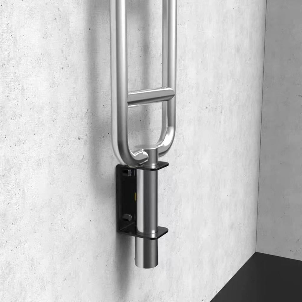 Yihuala Wall Mounted Barbell Storage Rack Single Vertical Barbell Holder Gym Hangers Gym Dumbbells Rod Holder