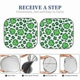 thumbnail image 5 of Kdxio Leopard Print St. Patrick'S Day Print 2-Piece Sun Shade Front Windshield - Foldable Car Front Window Sunshades For Most Sedans Suv Truck, 5 of 6