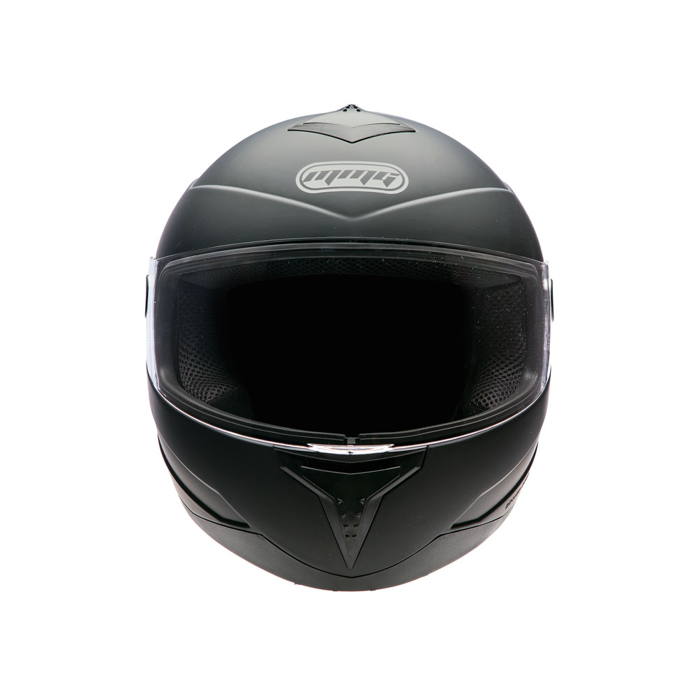 MMG Adult Full Face Helmet DOT – Matte Black LARGE (with Spare Shield) Model 26