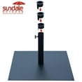 thumbnail image 4 of Market Outdoor 38.5 lbs Heavy Duty Backyard Square Steel Plate Stand Patio Umbrella Base, Black, 4 of 7