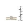 thumbnail image 4 of 1/2 Carat T.W. Diamond Heart-Frame 10kt Yellow Gold Engagement Ring Set, 4 of 5
