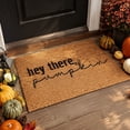 thumbnail image 4 of Fall Doormat Hey There Pumpkin Entryway Rug Coir Look Non Slip Mat 20"x31.5" 1 Pc, 4 of 5