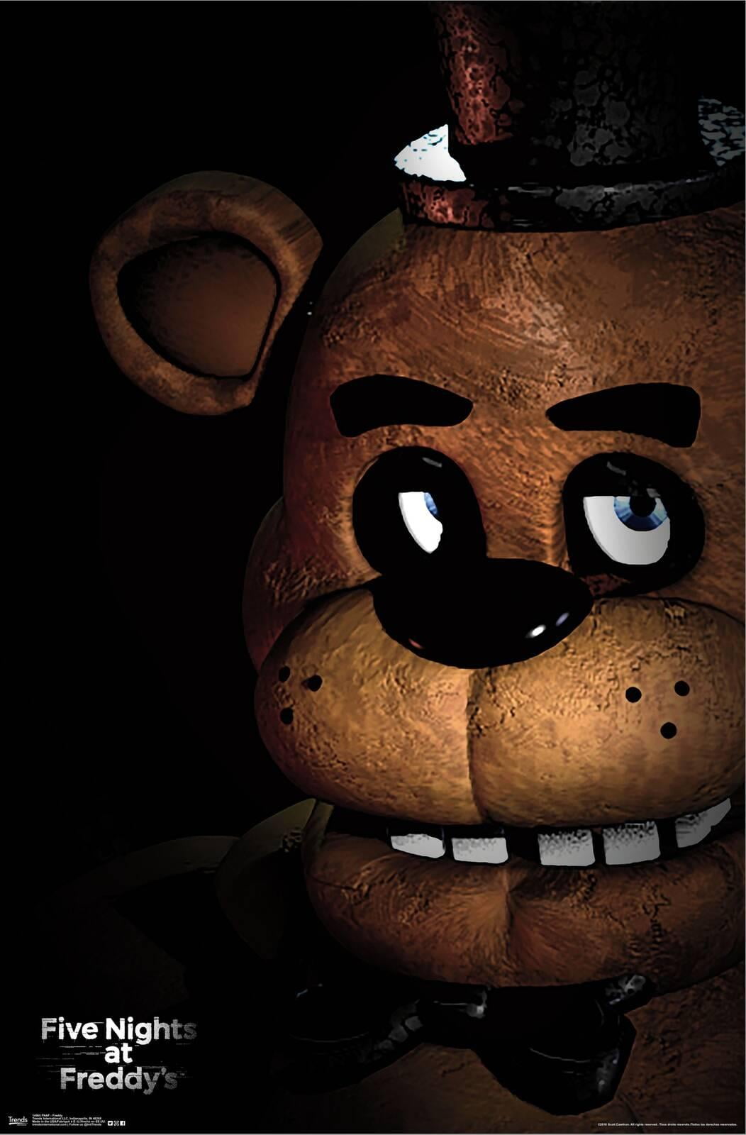 Five Nights at Freddy's - Freddy Canvas Wall Poster, 14.725" x 22.375"