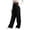 Black, variant on Women’s Fleece Lined High Waisted Yoga Pants Wide Straight Leg, with Pockets