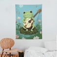 thumbnail image 3 of COMIO Kawaii Frog Mushroom Wall Art Print,japanese aesthetics Cute Room Decor,Funny Frog Mushroom Creativity Nature Illustration Canvas Art Painting for teen Bedroom Home Decor, 3 of 7