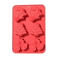 thumbnail image 2 of Food-Grade Christmas Silicone Mold Set 3D Tree Snowflake Santa for Chocolate Candy Soap Crafting, 2 of 5