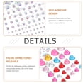 thumbnail image 2 of SHISUYAN 5 Sheets Sticker Earrings Stick On Earrings Face Gems Pearl Stickers Nail Rhinestones, 2 of 9