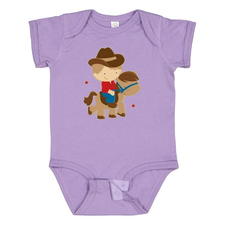 

Inktastic Cowboy Boy on Pony Gift Baby Boy Bodysuit
