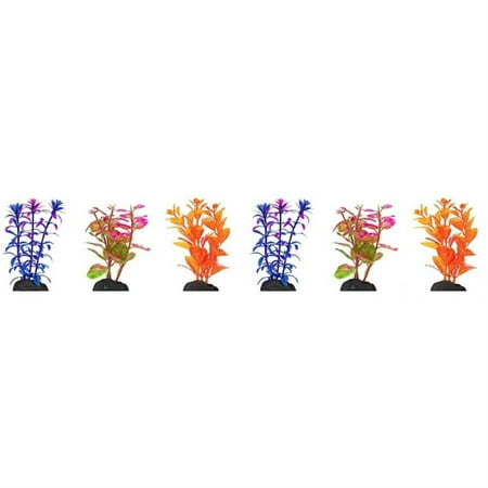 UPC: 0030172082214 | Penn Plax Betta Size Plastic Plant 4  Value Pack Assorted Colors