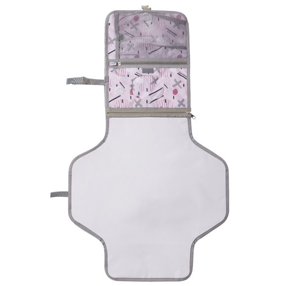 Sunveno Polyester Portable Diaper Changing Pad, Light Pink, 1 Count