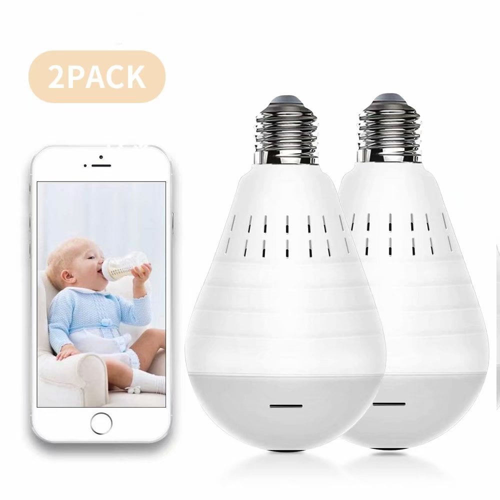 Security Light Bulb Camera, WiFi Home Security Camera Light Bulb