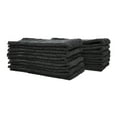 thumbnail image 2 of Linteum Textile (24-Pack, 16x27 in, Black) Bleach Proof HAND TOWEL - Bleach Safe Salon & Gym Towels, 100% Cotton, 2 of 3