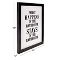 thumbnail image 3 of Excello Global Products Wooden Bathroom Humor Signs : Decor for Home, Restaurant, or Business - 8x10 Inches - Ready to Hang - (Pack of 4, Assortment 3) - EGP-HD-0325, 3 of 6