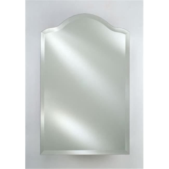 Afina Corporation RM730 20 in.x 30 in.Scallop Top Frameless Bevel Mirror