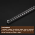 thumbnail image 4 of Unique Bargains 3.3 Borosilicate Glass Stick 11.81' Length 8mm Dia Stir Rod Round for Lab Kitchen Science 6Pcs, 4 of 5