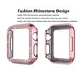 thumbnail image 2 of Tekcoo Bling Case for Apple Watch Series SE 7/6/5/4/3/2/1 38 40 41 42 44 45mm, Crystal Diamonds Rhinestone Bumper Cover -Rose Gold, 2 of 8