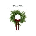thumbnail image 2 of 19.7Inch Norfolk Pine Wreath for Front Door, Real Touch Norfolk Pine Wreath Artificial Green Wreath Greenery Realistic Wreath Holiday Decoration for Home Decor, 2 of 7