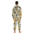 thumbnail image 7 of Wobogo Cartoon Bear Lions Pattern Unisex Pajamas Hooded Onesie Jumpsuit Zipper version Non-Footed Women&Men, 7 of 7