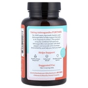 Further Food Organic Ashwagandha 1325mg. Pure Ashwagandha Root with Black Pepper & Avocado Oil