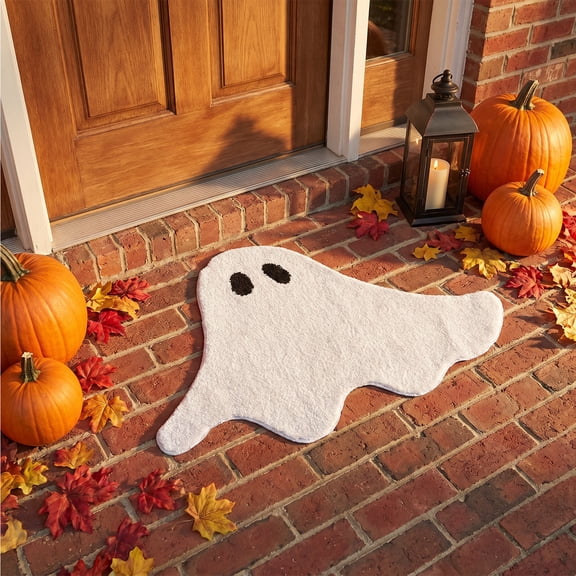 Halloween Decoration Indoor Outdoor Clearance Under $5.00! Thanksgiving Fall Decorations for Home, Ghost Mat Home Decoration Halloween Mat Decoration