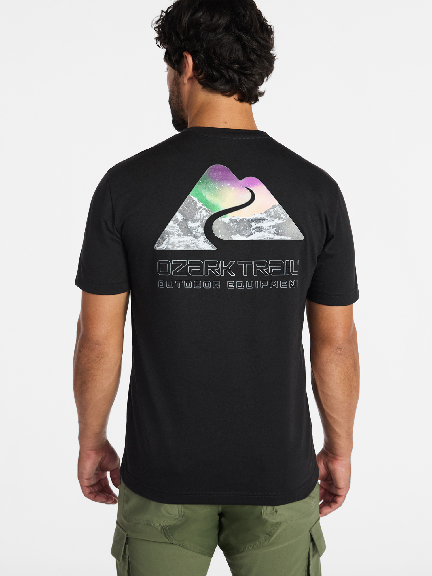 Ozark Trail Men's Active Graphic Tee with Short Sleeves, Sizes S-3XL