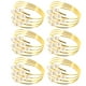 thumbnail image 3 of KAKOWELY 6 anillos de servilleta exquisitos, anillos de tejido de perla, anillos de servilleta de escritorio, decoraciones delicadas para servilletas, 3 of 4