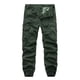 thumbnail image 1 of Pantalones largos para hombre, multibolsillos, lavados, informales, para exteriores, de algodón y poliéster, 1 of 3