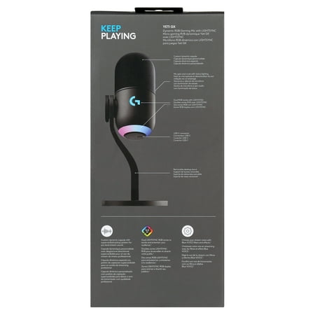 Logitech - Yeti GX Wired Supercardioid Dynamic Gaming Microphone with LIGHTSYNC RGB Lights