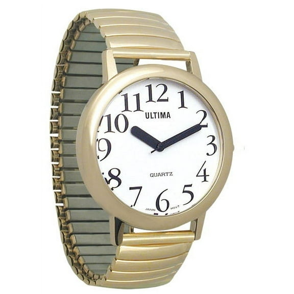 Ultima Low Vision Watch- White Dial- Unisex