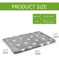 thumbnail image 2 of Fancy Dog Bed Mat  Pet Bed Pad Reversible (Cool &amp; Warm)  Machine Washable Crate Pad  Pet Sleeping Mat for Small to XXX-Large Dogs  Grey  Star Pattern, 2 of 6