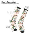 thumbnail image 5 of Balery Watercolor Floral With Butterflies Fun Novelty Socks Men'S Women'S Crew Socks Funny Crazy Novelty Socks Quirky And Cool Socks, 5 of 9