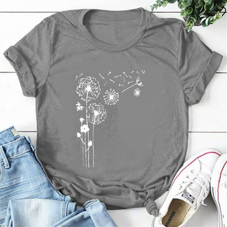 Clearance! Teen Girls Trendy Stuff Womens Spring Fashion 2023 Cute Clothes  for Teens Stuff for Teens Womens T Shirts Graphic Cruise Wear for Women