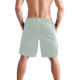 thumbnail image 3 of Dailycode Men's Quick Dry Swim Trunks Beach Shorts Casual Summer Board Shorts with Pockets, Pale Green, 3 of 8