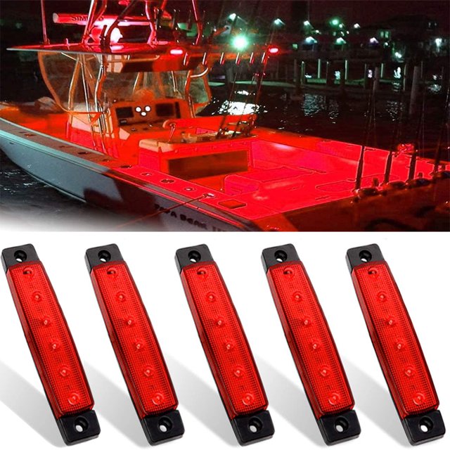 Luces Marinas 12V Luces De Navegación Marina A Prueba De Agua Luz De Popa Para Kayak De Barco 5 Uds Yuarrent VI012637-03