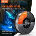 thumbnail image 2 of VEVOR Flux Core Welding Wire, E71T-GS 0.035-inch 10LBS, Gasless Mild Steel MIG Welding Wire with Low Splatter for All Position Arc Welding and Outdoor Use, 2 of 9