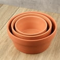 thumbnail image 4 of 3 PCS Shallow Terracotta Pots Plant Pots Clay Pottery Planter in Different Sizes with Drainage Hole Cactus Succulent Flower Nursery Pots- Great for Plants,Crafts, 4 of 7