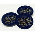 thumbnail image 3 of Inkdotpot Pack Of 50 Merry Christmas & Happy New Year Text Favor Paper Tags Craft Real Gold Foil Hang Tags, 3 of 6