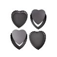 thumbnail image 1 of Paquete de 4 moldes para tarta con fondo extraíble Moldes para quiche en forma de corazón Moldes para pastel, 1 of 3
