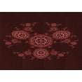 thumbnail image 1 of Ahgly Company Indoor Rectangle Patterned Chocolate Brown Area Rugs, 5' x 7', 1 of 6