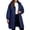 Navy, variant on Women's Plus Size Hooded Long Puffer Coat Loose Padded Winter Jacket Casual Warm Outerwear, Navy XL-5XL