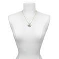 thumbnail image 3 of Delight Jewelry Silvertone Sitting Cat - Round Seal Laugh Ring Charm Necklace, 18", 3 of 4