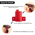 thumbnail image 3 of 5Pcs Machine Holder Battery Storage Rack For Ma*kita/Bos*ch/De*walt/Mil*wau*kee/Ryo*bi 18V Battery Wall Mount Tool Bracket Fixe Device, 3 of 30