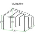 thumbnail image 3 of King Canopy True 10' x 20' Universal Canopy, 1 3/8-Inch Steel Frame, 8 Leg, White, 3 of 8