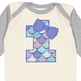 thumbnail image 4 of Inktastic 1st Birthday Mermaid 1 Year Old Girls Long Sleeve Baby Bodysuit, 4 of 5